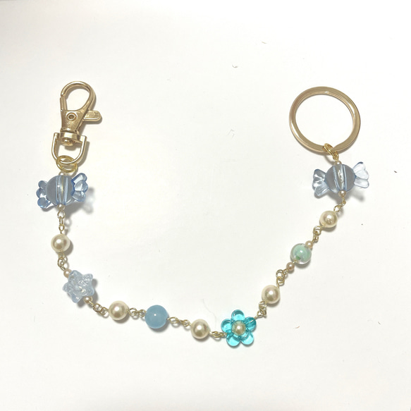 bag charm candy blue