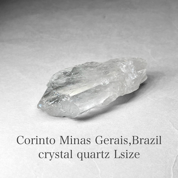 Corinto crystal / ミナスジェライス州コリント産水晶L - 34 透明度A：コンパニオン