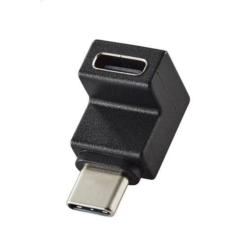 エレコム AD-CFCML02BK USBアダプター L字縦(USB Type-C(TM)プラグ - USB Type-Cポート)