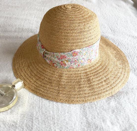 リバティ　クレアオード　×French linen hat