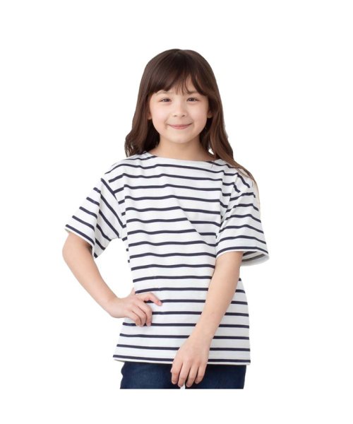 NAVY ネイビー バスクボーダー半袖Tシャツ N23－3－22005