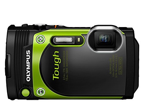 OLYMPUS コンパクトデジタルカメラ STYLUS TG-870 Tough グリーン 防水性能15m 180°可動式液晶 TG-870 GRN【中古品】