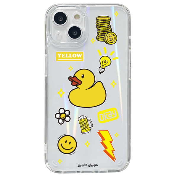 BOOGIE WOOGIE iPhone 14用オーロラケース Yellow BW24102I14