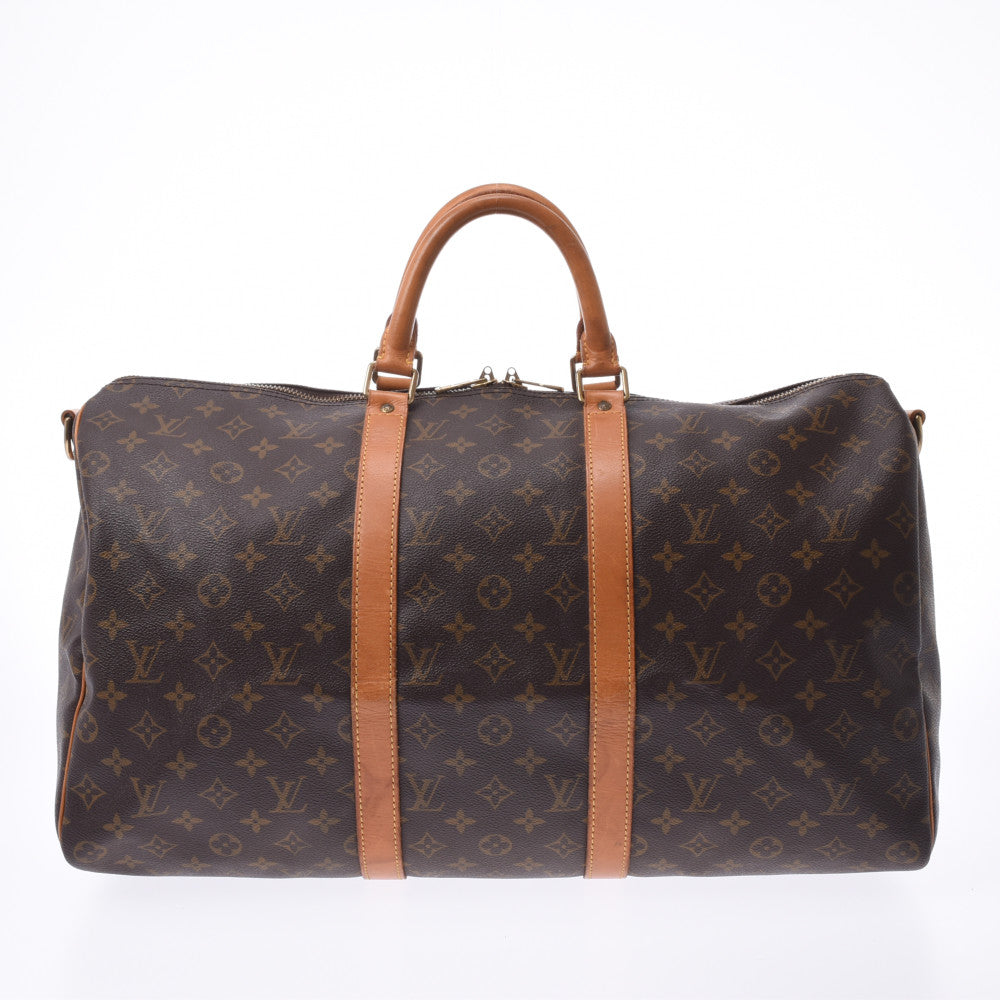 LOUIS VUITTON ルイヴィトン モノグラム キーポルバンドリエール50 USA製品 ブラウン M41416 ユニセックス モノグラムキャンバス ボストンバッグ Bランク 中古 