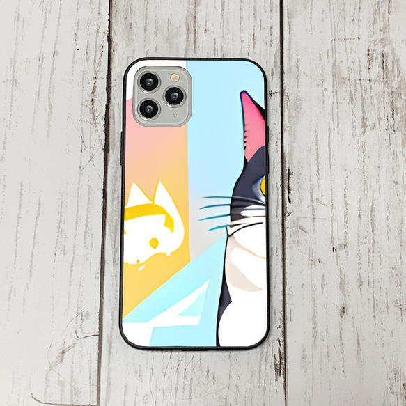 iphoneケース2-5-17 iphone 強化ガラス ねこ・猫・ネコ 箱1 かわいい アイフォン iface