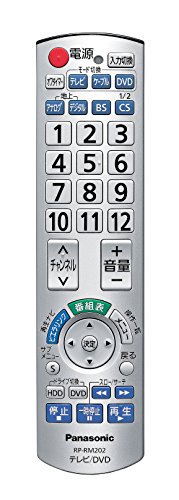 パナソニック 液晶テレビ用リモコン RP-RM202-S【中古品】