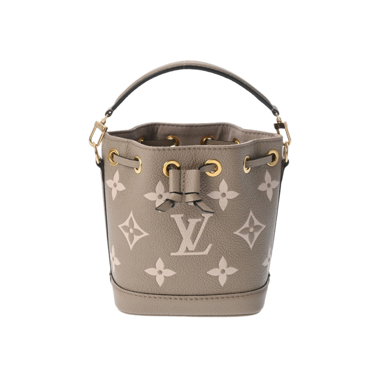 LOUIS VUITTON ルイヴィトン モノグラムアンプラント ナノノエ 2WAY トゥルトレールクレーム M46291 レディース レザー ショルダーバッグ Aランク 中古 