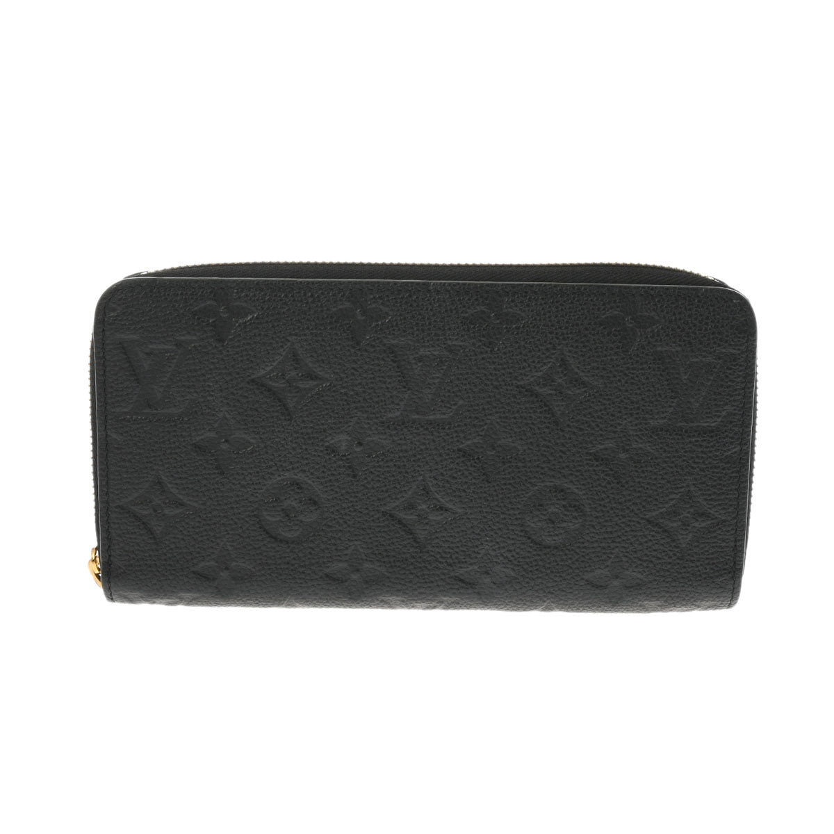 LOUIS VUITTON ルイヴィトン モノグラムアンプラント ジッピーウォレット ノワール M61864 レディース レザー 長財布 Aランク 中古 