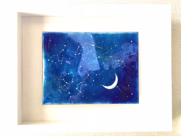 【新作2021】星座BOX(L)-B  一点もの　七宝焼　七宝絵画　アート　インテリア　星座　宇宙