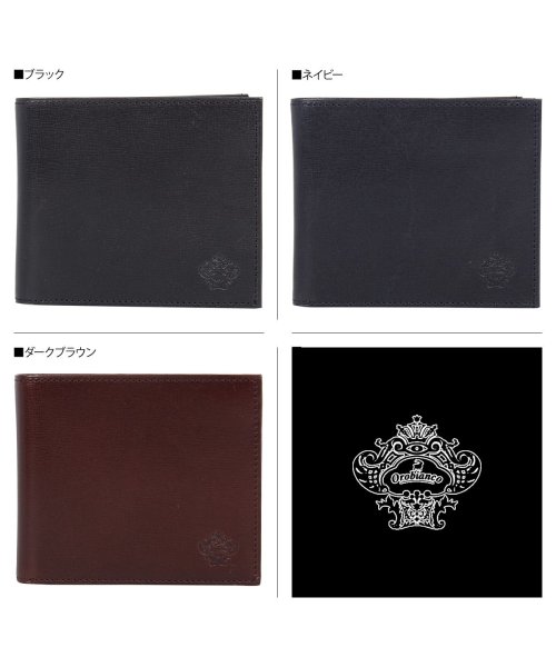 オロビアンコ Orobianco 財布 二つ折り メンズ 本革 BI－FOLD WALLET ブラック ネイビー ダーク ブラウン 黒 ORS－062309