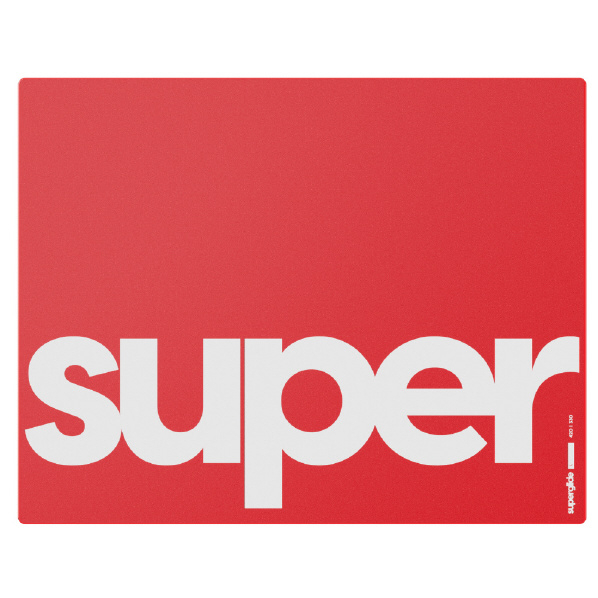 Pulsar ゲーミングマウスパッド Lサイズ(42×33cm) Superglide Glass Mousepad Red SGPLR