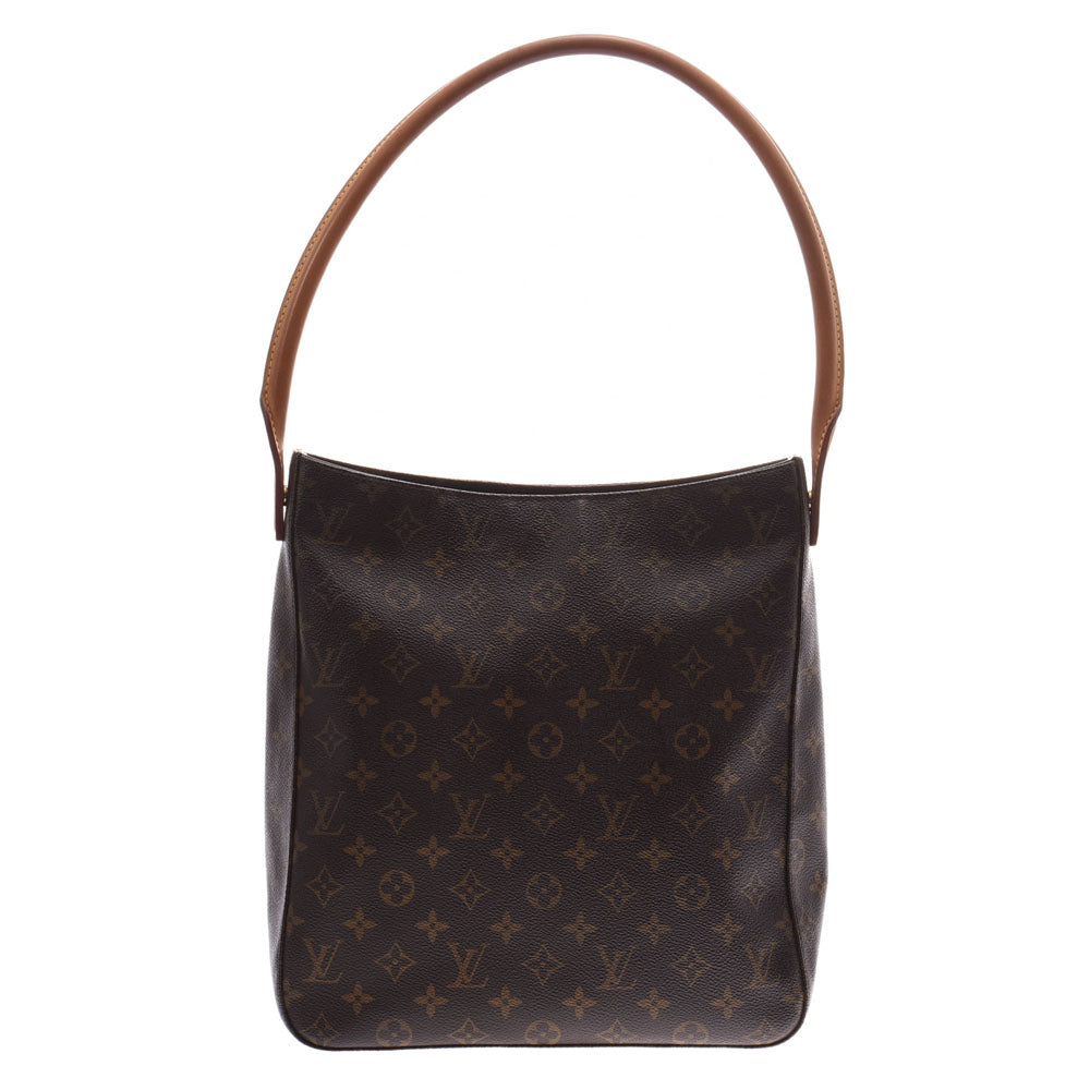 LOUIS VUITTON ルイヴィトン モノグラム ルーピングGM ブラウン M51145 レディース モノグラムキャンバス ワンショルダーバッグ Bランク 中古 