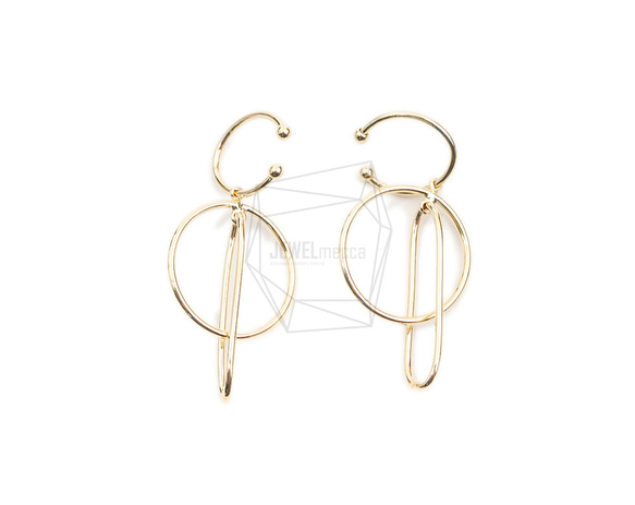 ERG-2125-G【2個入り】ラウンドイヤーカフ/Round Earcuffs Earrings