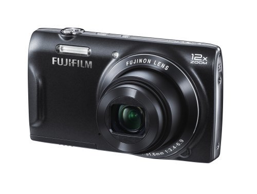 FUJIFILM デジタルカメラ FinePix T500B 光学12倍 ブラック F FX-T500B【中古品】