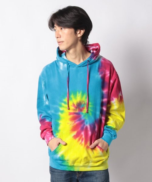 BACK SPIN TIE DYE BACK LOGO PARKA