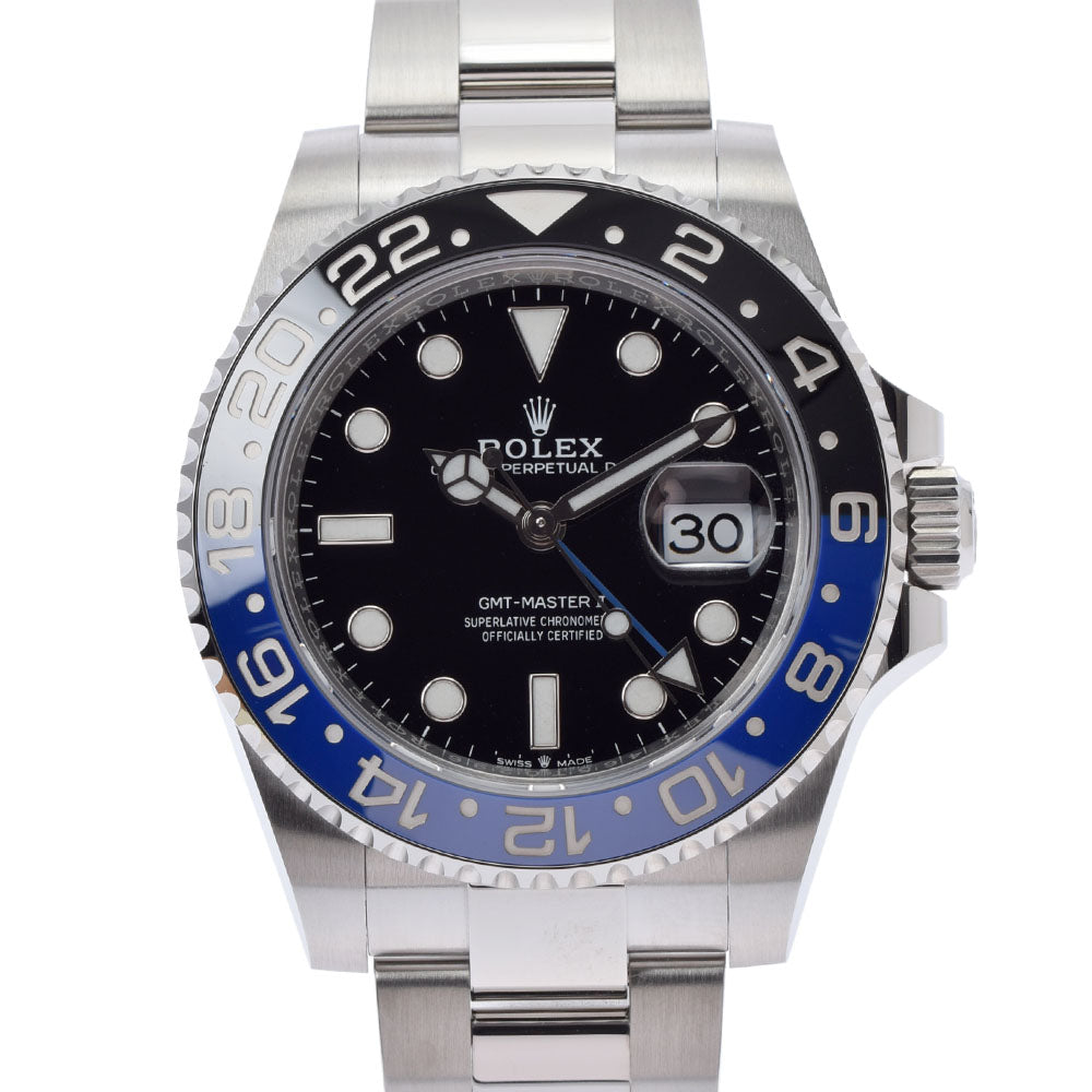 【現金特価】ROLEX ロレックス GMTマスター2 黒/青ベゼル 126710BLNR メンズ SS 腕時計 自動巻き 黒文字盤 未使用 