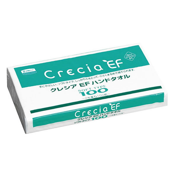 クレシア クレシアEF ハンドタオル ソフトタイプ 100組 FCR8003