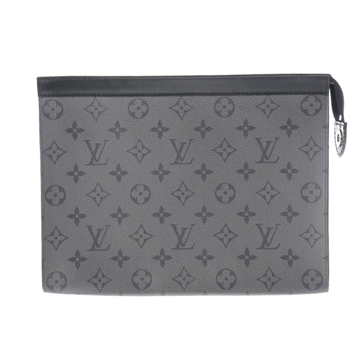 LOUIS VUITTON ルイヴィトン モノグラムエクリプス ポシェット ヴォワヤージュ グレー M69535 メンズ モノグラムキャンバス クラッチバッグ Bランク 中古 