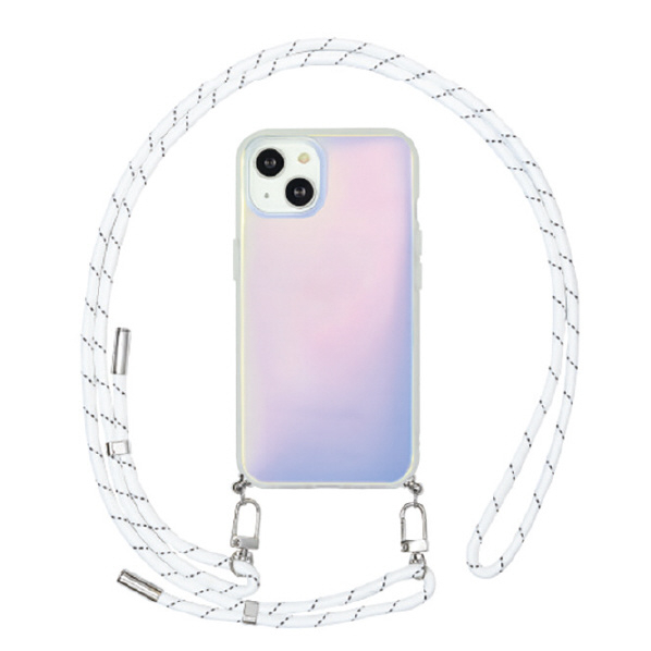 グルマンディーズ iPhone 15/14/13用耐衝撃ケース IIIIFIT LOOP オーロラ IFT-155AUR