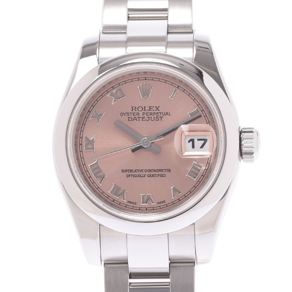 ROLEX ロレックス デイトジャスト  179160 レディース SS 腕時計 自動巻き ピンクローマ文字盤 Aランク 中古 