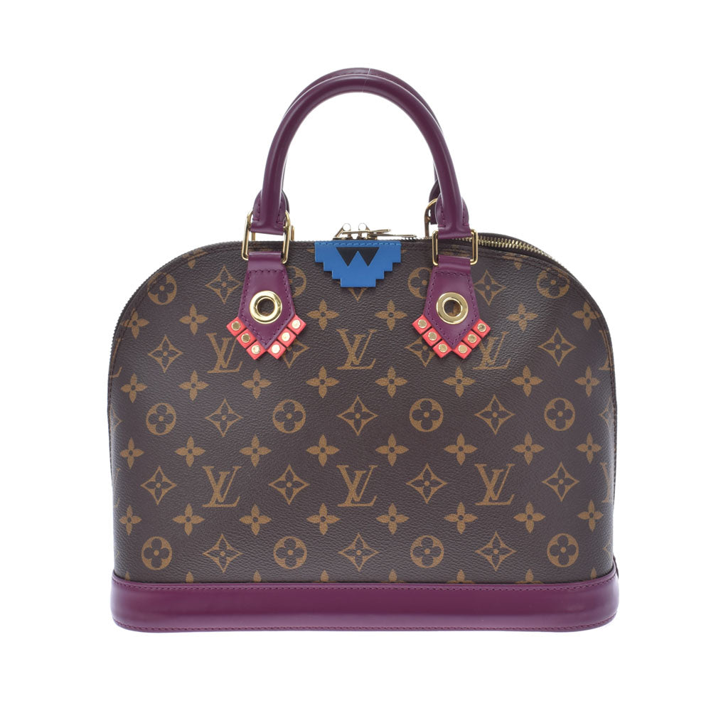 LOUIS VUITTON ルイヴィトン モノグラム トーテムコレクション アルマ PM マゼンダ M41662 レディース モノグラムキャンバス ハンドバッグ Aランク 中古 