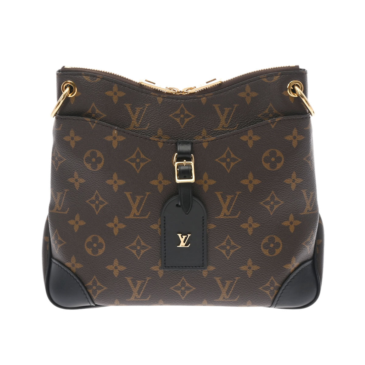 LOUIS VUITTON ルイヴィトン モノグラム オデオンNM PM ノワール M45353 レディース モノグラムキャンバス ショルダーバッグ Aランク 中古 