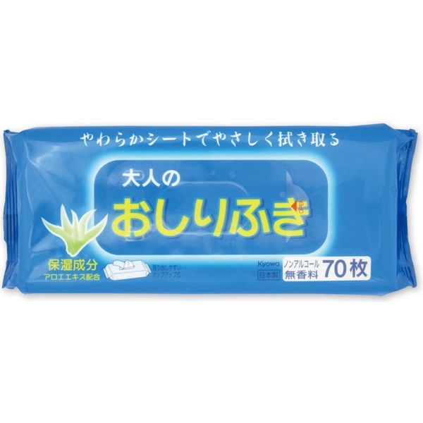 協和紙工 大人用おしりふき　70枚 03-026 1セット（60パック）