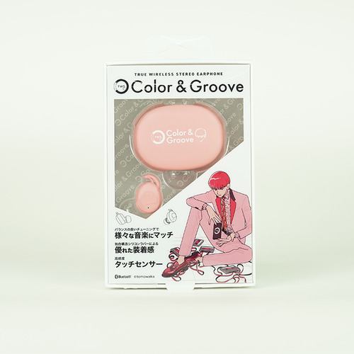 イツワ商事 KTWE01PK COLOR&GROOVE Bluetooth 完全ワイヤレスイヤホン COLOR&GROOVE(カラー&グルーヴ) ピンク