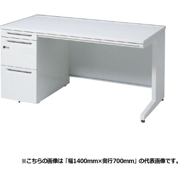 オカムラ アドバンス 片袖机 3段 引出し付 標準 幅1400×奥行700×高さ720mm 3V1ZAH