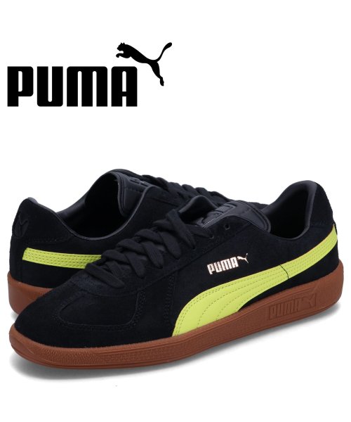 PUMA プーマ スニーカー アーミートレーナー スウェード メンズ ARMY TRAINER SUEDE ブラック 黒 388156－06