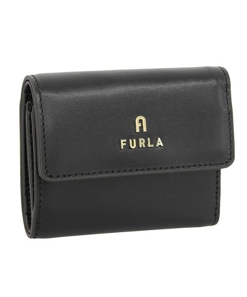 FURLA フルラ CAMELIA S COMPACT WALLET カメリア 三つ折り 財布 レザー Sサイズ