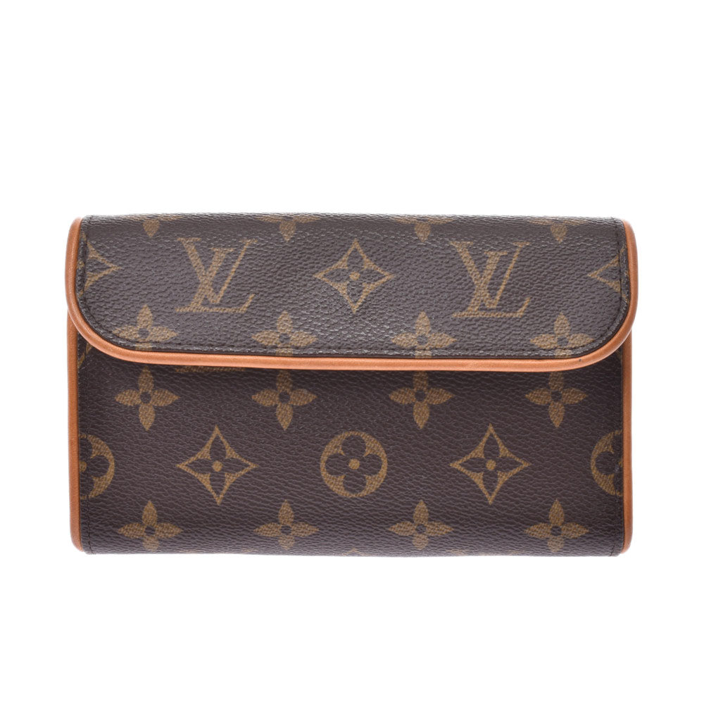 LOUIS VUITTON ルイヴィトン モノグラム ポシェットフロランティーヌ ブラウン M51855 ユニセックス モノグラムキャンバス ウエストバッグ Bランク 中古 