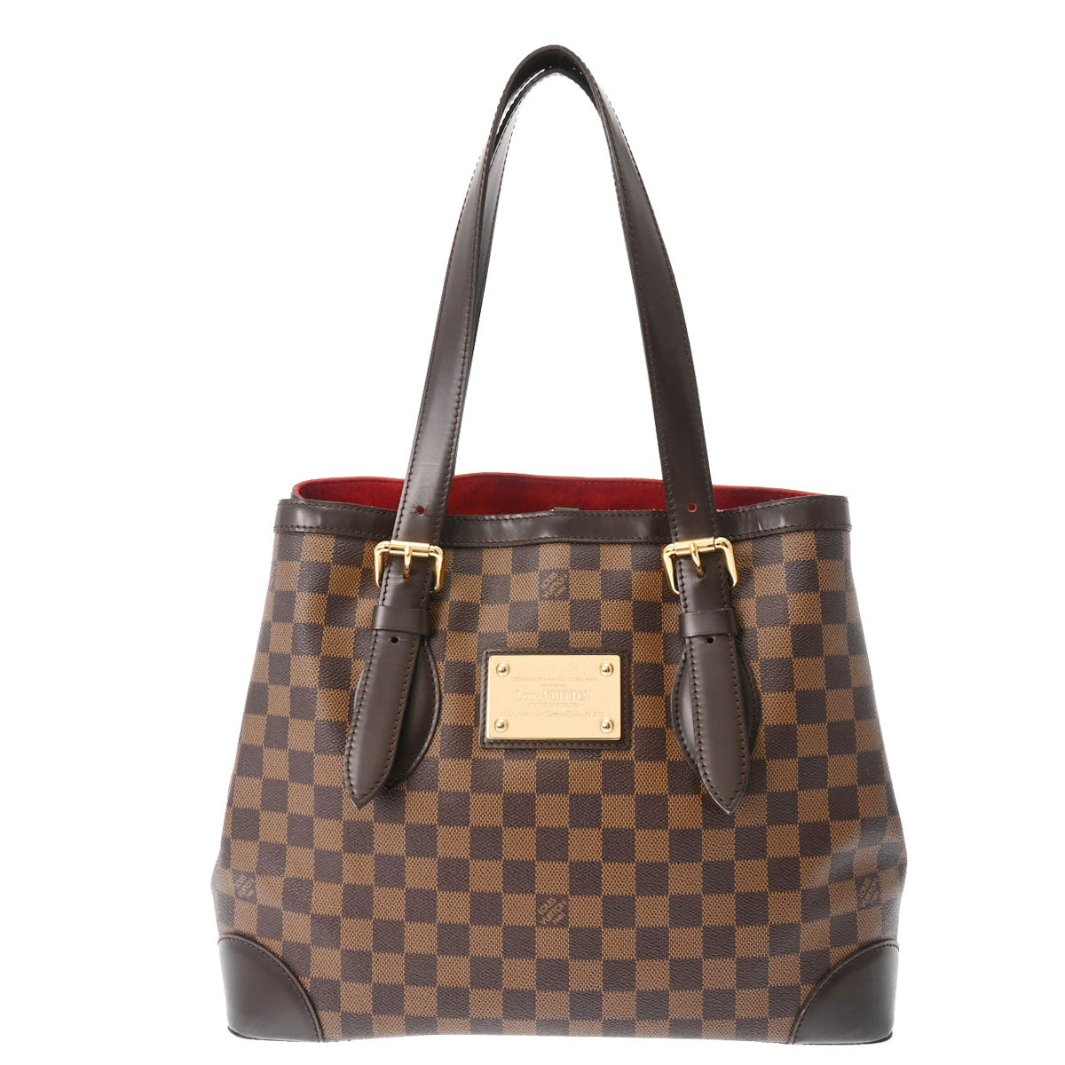 LOUIS VUITTON ルイヴィトン ダミエ ハムステッドMM ブラウン N51204 レディース ダミエキャンバス ハンドバッグ ABランク 中古 