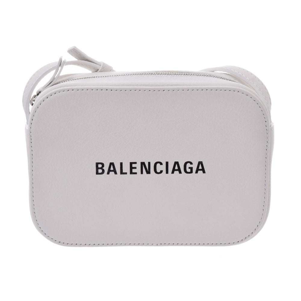 BALENCIAGA バレンシアガ エブリデイ カメラバッグ 白 シルバー金具 552372 レディース レザー ショルダーバッグ 未使用 