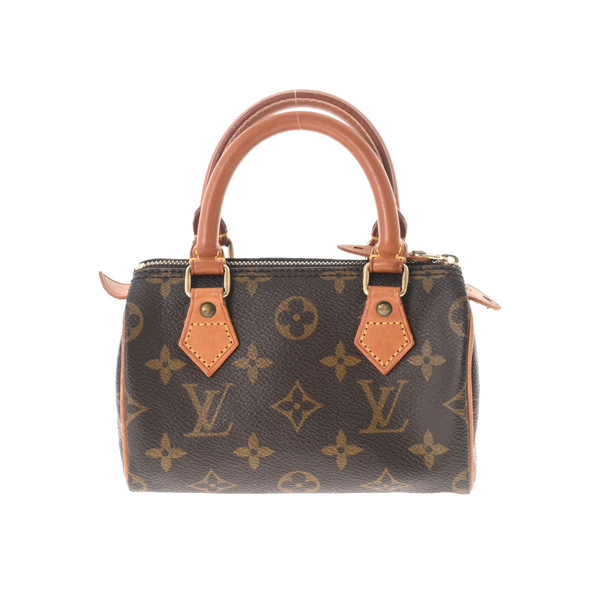 LOUIS VUITTON ルイヴィトン モノグラム ミニスピーディ ブラウン M41534 レディース モノグラムキャンバス ハンドバッグ Bランク 中古 