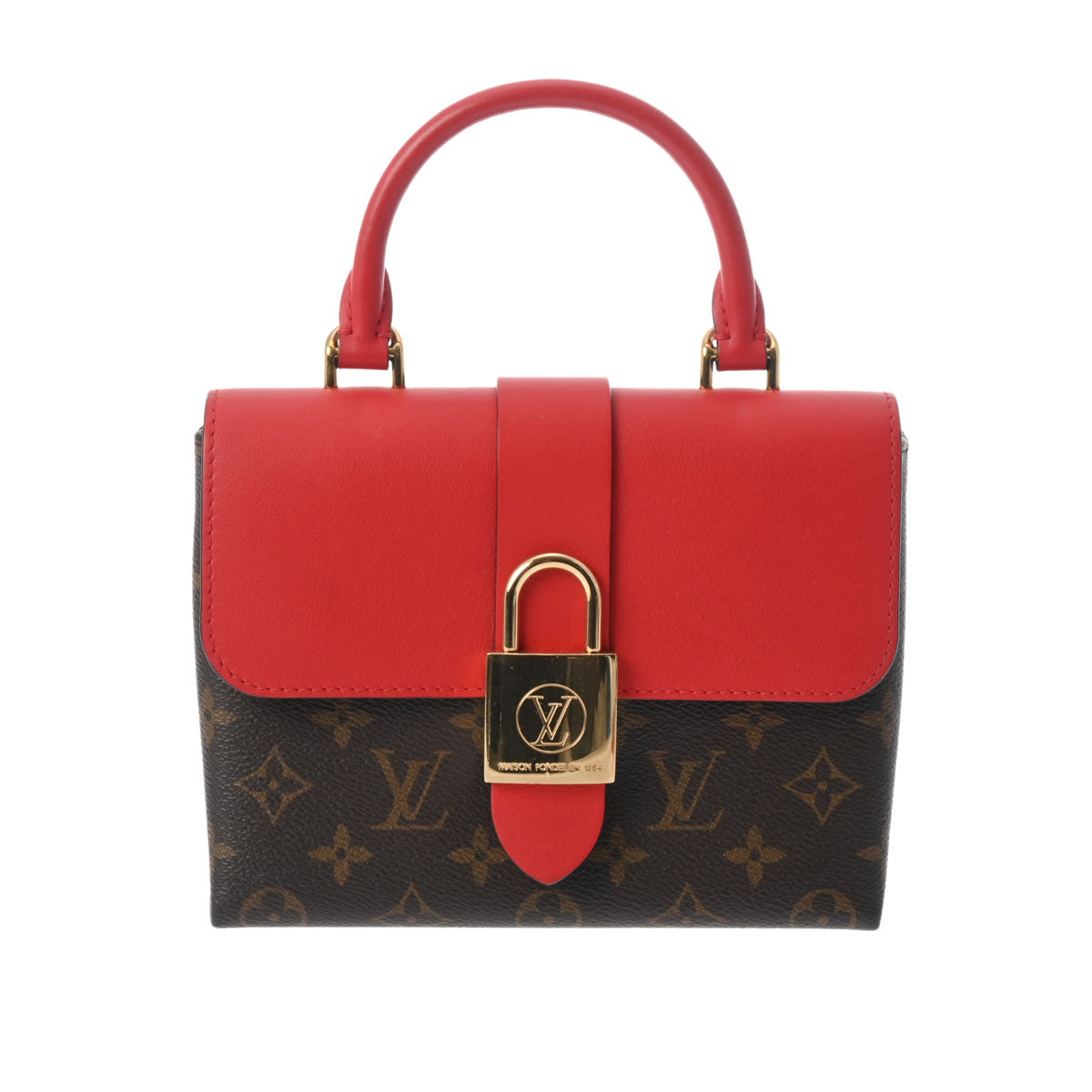 LOUIS VUITTON ルイヴィトン モノグラム ロッキー BB 2WAY コクリコ Ｍ44322 レディース モノグラムキャンバス ハンドバッグ Aランク 中古 