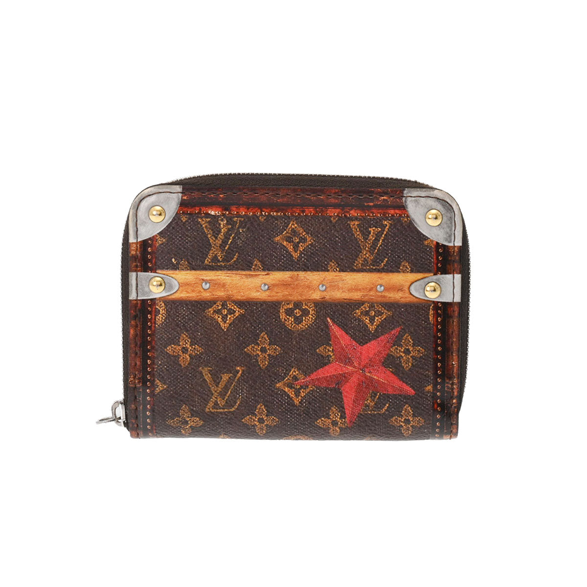 LOUIS VUITTON ルイヴィトン モノグラム ジッピーコインパース トランスフォームド トランクタイム ブラウン M63834 レディース モノグラムキャンバス コインケース ABランク 中古 