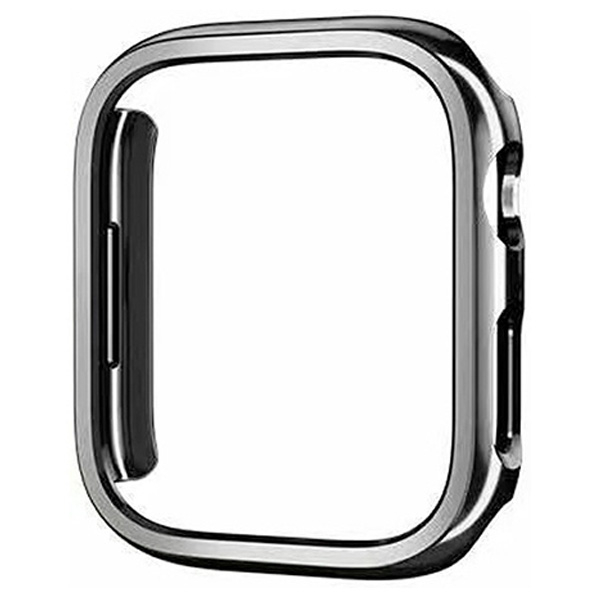 GAACAL Apple Watch Series 7-8 [41mm]用プラスチックフレーム メタリックブラック W00224BK5