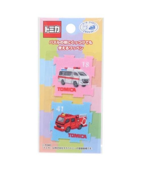 トミカ ワッペン アイロンパッチシール TOMICA パイオニア 手芸用品 キャラクター グッズ