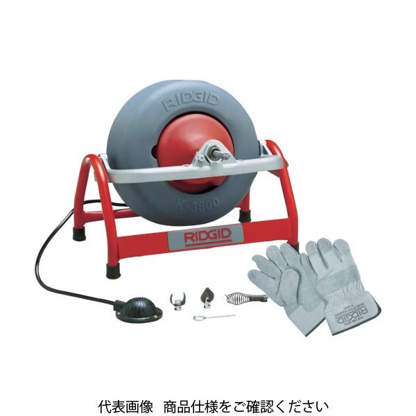 日本エマソン RIDGID Kー3800 W/Cー46 ドレンクリーナー 53127 1セット 788-3331（直送品）