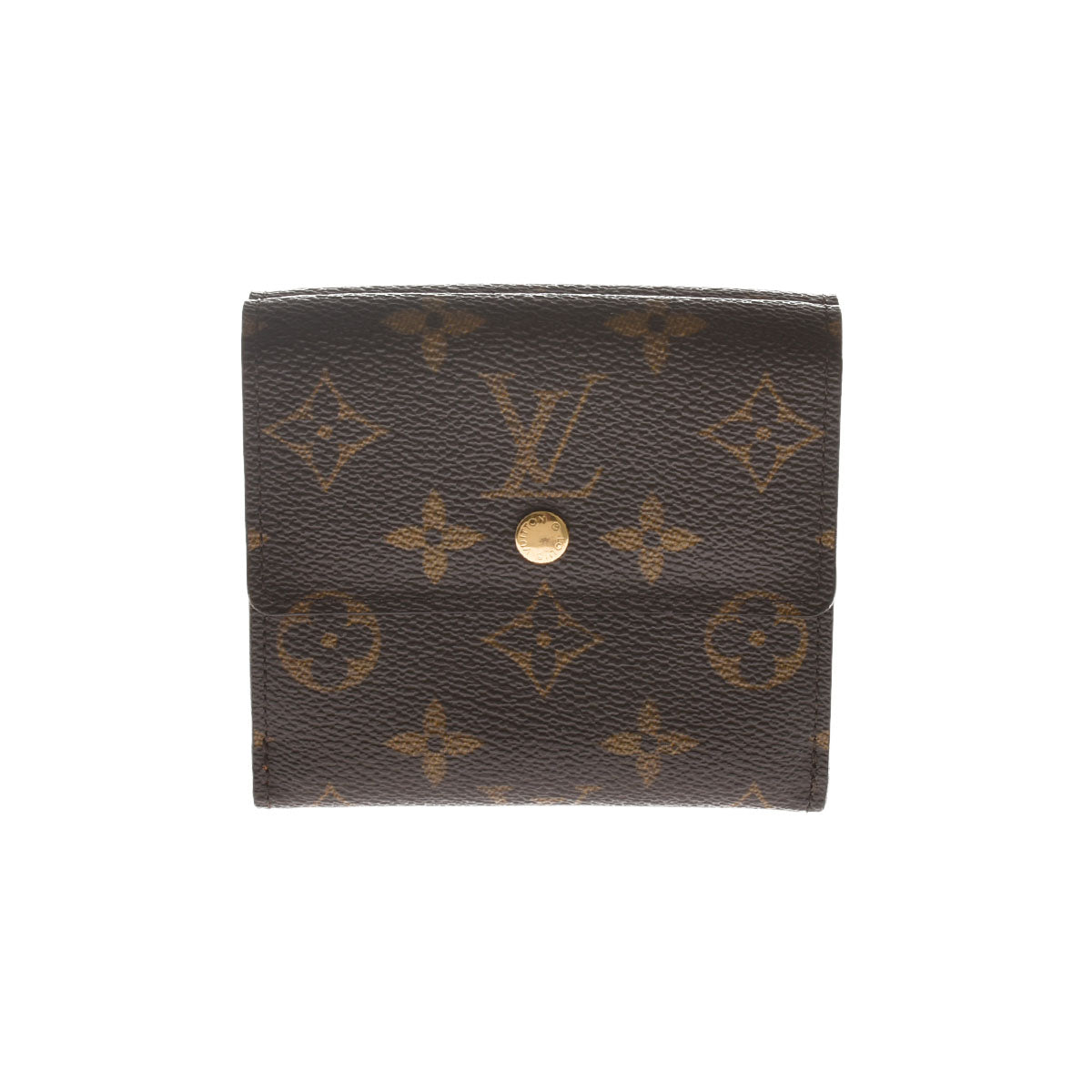 LOUIS VUITTON ルイヴィトン モノグラム ポルトモネビエ カルトクレディ Wホック財布 廃番 ブラウン M61652 レディース モノグラムキャンバス 三つ折り財布 Aランク 中古 