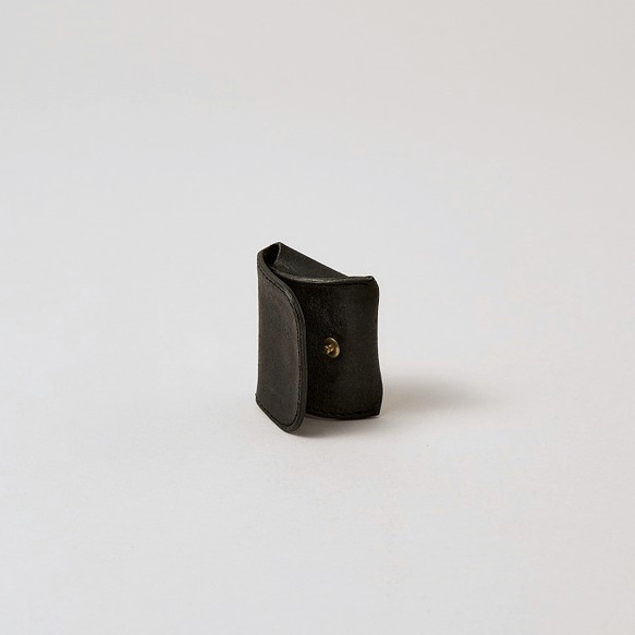 【極小サイズ】Tiny Coin Case / BLACK *レザーコインケース*小さい小銭入れ*プエブロ