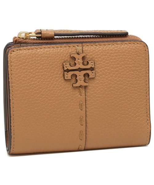 トリーバーチ 二つ折り財布 マックグロー ミニ財布 ブラウン レディース TORY BURCH 148751 227