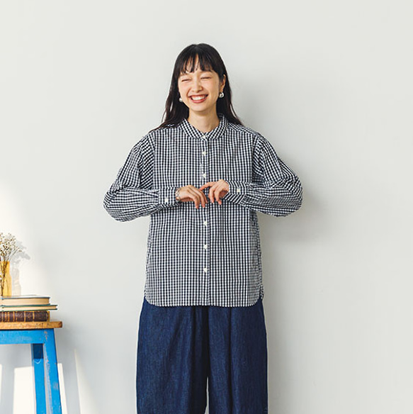 BROAD CLOTH ROUNDCOLOR L/S SHIRT（ブロード ラウンドカラーシャツ）C2260