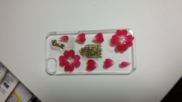 iPhone5 5s本物の花