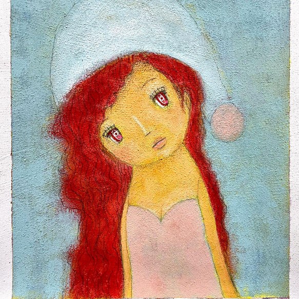 「　自分にやさしく。睡眠天国。」　　　　　絵画