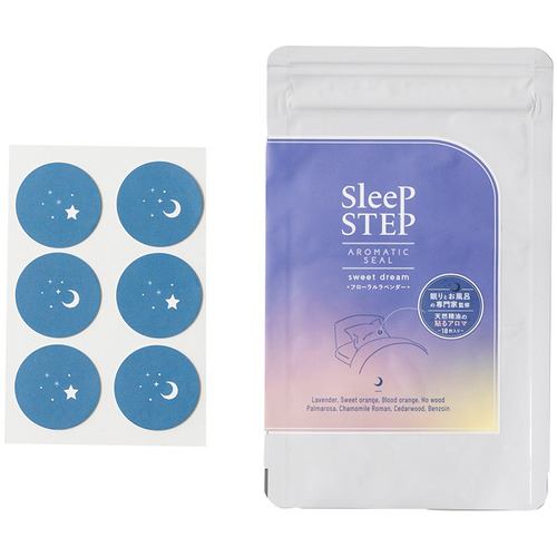 フレーバーライフ社 1829 SLEEP STEP（スリープステップ） アロマティックシール スイートドリーム 18枚入り／1シート6枚×3シート