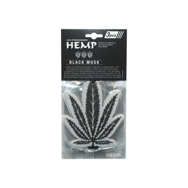 ニューアークス HEMP エアーフレッシュナー ブラックムスク 3枚 FCB2471-NAX052002