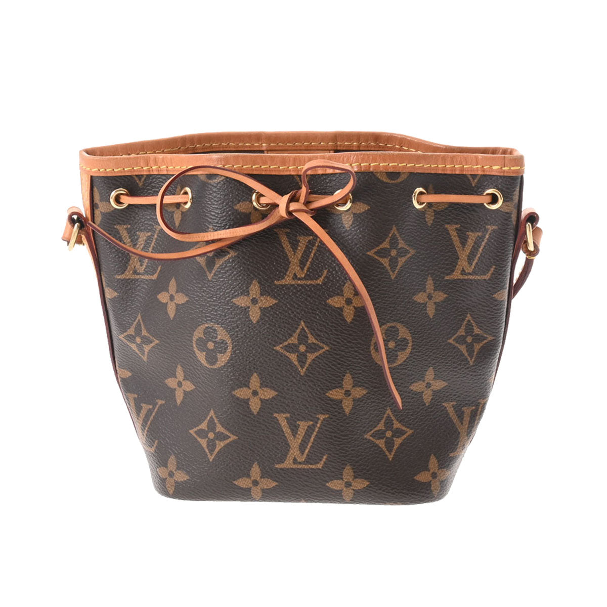 LOUIS VUITTON ルイヴィトン モノグラム ナノノエ ブラウン M41346 レディース モノグラムキャンバス ショルダーバッグ Bランク 中古 