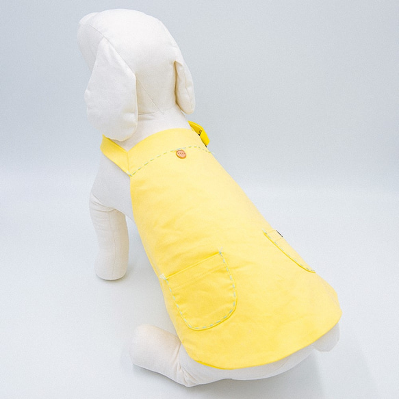 【Momojism】 Pet Clothes - Denim Vest - Mary (Yellow)